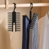 OBOSOE 2-pak roterende bøjler til slips og bælteholdere med 20 clips Hot