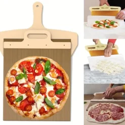 OBOSOE pizzaspade - non-stick overflade, langt håndtag, let at skubbe ind i ovnen, perfekt til overførsel af pizza, tåler opvaskemaskine Best