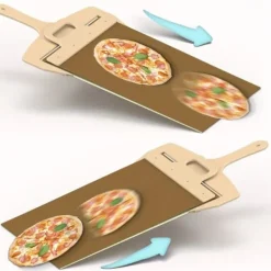 OBOSOE pizzaspade - non-stick overflade, langt håndtag, let at skubbe ind i ovnen, perfekt til overførsel af pizza, tåler opvaskemaskine Best