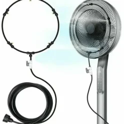 Tågemaskiner Til Udendørsbrug>OBOSOE udendørs tågesystem/tågesystem til ventilator – 6 dyser tågeslange 6m med ventil og kølesprayring