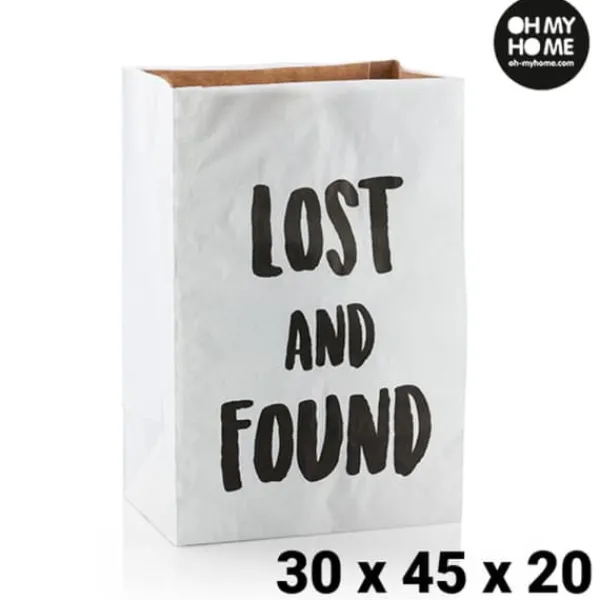 Opbevaringsposer Til Hjemmet>Oh My Home Medium Sized Paper Bag (30 x 45 x 20 cm)