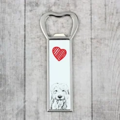 Old English Sheepdog - flaskeåbner med en hund, personlig køleskabsåbner, unik gave til en mand fra Art-Dog Online