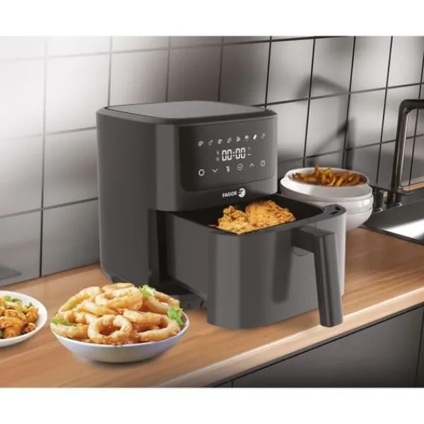 Fritøse>Oliefri frituregryde - FAGOR - Airfryer FGR65 - Kapacitet 6,5L - 8 madlavningsprogrammer - 1600W