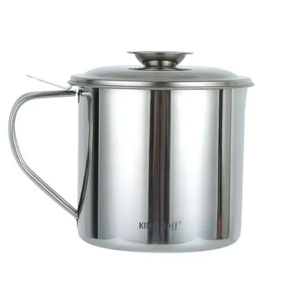 Olie- & Eddikebeholdere>Oliekandebeholder 1,2L med filterfilter KINGHOFF KH-1726