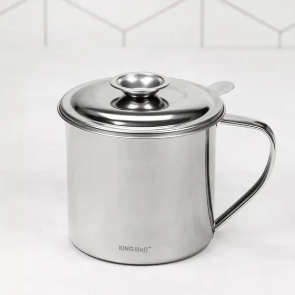 Olie- & Eddikebeholdere>Oliekandebeholder 1,2L med filterfilter KINGHOFF KH-1726