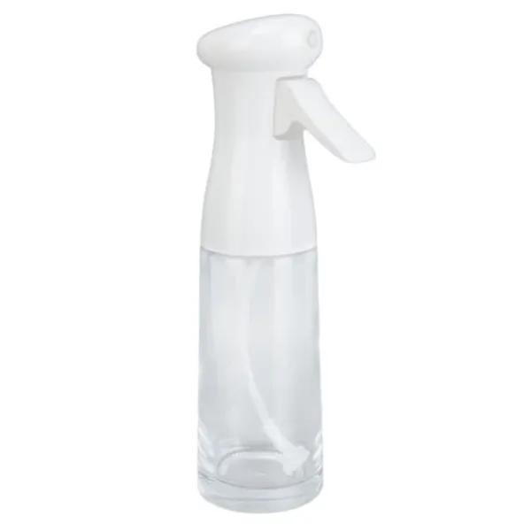 Oliesprayflaske - 300 ml, højtryk, ergonomisk håndtag, BBQ-bagning - hvid Sale