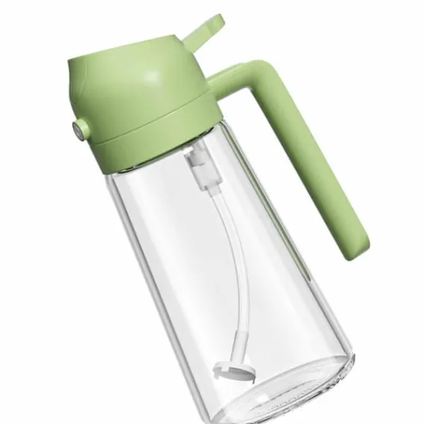Oliesprøjte til madlavning Olivenoliesprøjte Mister 470ml Olivenoliesprayflaske Olivenoliespray til salat BBQ Køkken Bagning Stege Grøn Best