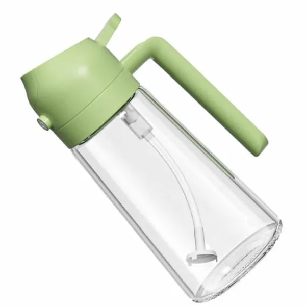 Oliesprøjte til madlavning Olivenoliesprøjte Mister 470ml Olivenoliesprayflaske Olivenoliespray til salat BBQ Køkken Bagning Stege Grøn Best