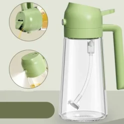 Oliesprøjte til madlavning Olivenoliesprøjte Mister 470ml Olivenoliesprayflaske Olivenoliespray til salat BBQ Køkken Bagning Stege Grøn Best