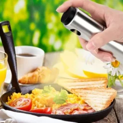 Olivenoliesprøjte til madolie Mister Rustfrit stål Olie- og eddikesprøjteflaske til grill, salat, madlavning, bagning Outlet