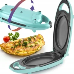 Elektriske Stegepander & Wokker>OMELETMASKER 800W Multifunktionel Stegepande Grill Omelet