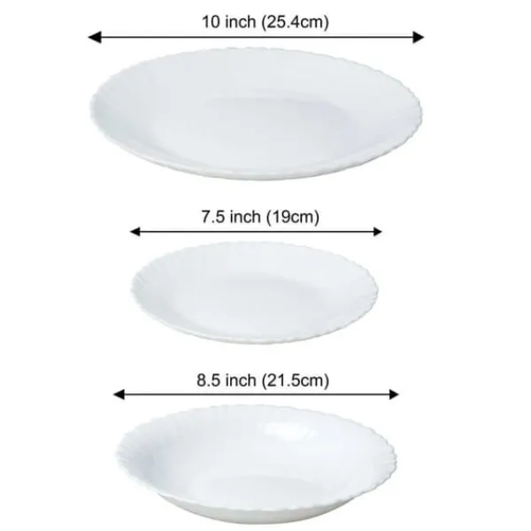 Tallerkener & Bordservicer>OPAL MIDDAGSSET TIL 6 PERSONER 18 STK KINGHOFF KH-1875