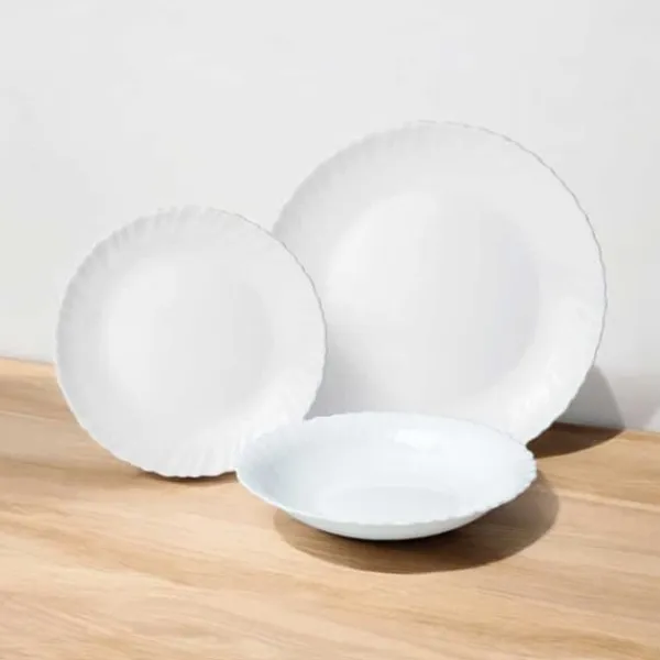 Tallerkener & Bordservicer>OPAL MIDDAGSSET TIL 6 PERSONER 18 STK KINGHOFF KH-1875
