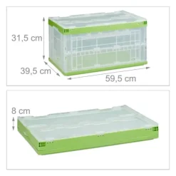 Opbevaringsboks, 31,5x59,5x39,5 cm, Transparent Sale