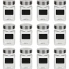Opbevaringsglas med etiket - 12 stk. 300 ml | Farve: Gennemsigtig | Størrelse: 300 ml Clearance