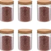 Opbevaringsdåser>Opbevaringsglas med korklåg - 6 stk. 650 ml | Farve: Gennemsigtig | Størrelse: 650 ml
