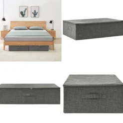 Opbevaringskasse 70x40x18 cm stof antracitgrå - Opbevaringskasse - Opbevaringskasser - Home & Living Discount