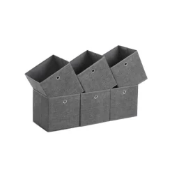 Opbevaringskasser sæt med 6, 30 x 30 x 30 cm Sale