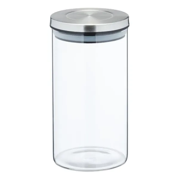 Opbevaringskrukke sæt, 18x9,5 cm, Transparent Online