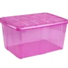 Opbevaringsorganisator, Stor Kapacitet, Stabelbart Design,4 Kasser++Billig, Fuchsia Outlet