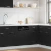 Opvaskemaskine frontpanel "Lyon" - Sort eg | Størrelse: 45x1,5x67 cm | Materiale: Konstrueret træ Best