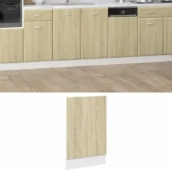 Opvaskemaskinefrontpanel i Sonoma eg - Beskyttelse til køkkenet | Størrelse: 45x3x67 cm Discount