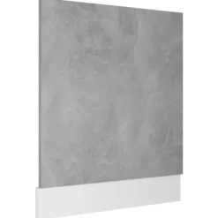 Opvaskemaskiner>Opvaskemaskinepanel "Lyon" - Betongrå | Størrelse: 59,5x3x67 cm | Materiale: Konstrueret træ