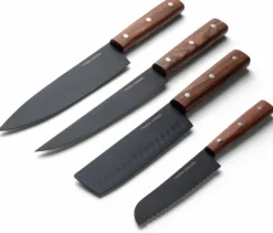 Orrefors Jernverk, Knivsæt af Asketræ, 4-Pack Online