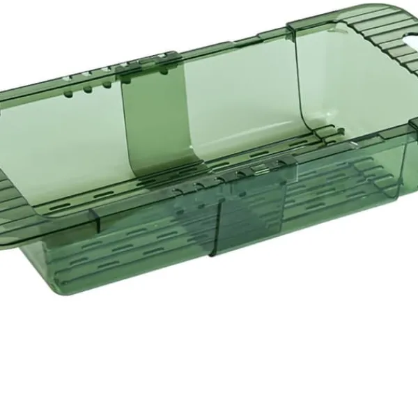 Over-The-Clean-si Udtrækkeligt design Transparent Hurtigt afløb Holdbart PET-vaskedørssi Transparent Grøn si med udtrækkeligt design Hot
