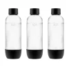 Sodavandsmaskiner>3-pack AGA AQVIA PET-flaska, 1L, Svart