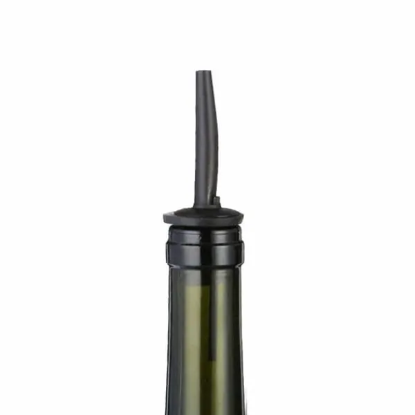 Flaskepropper>2-pack hældning dryp tørt flaske pip dosering rør i metal matte sort