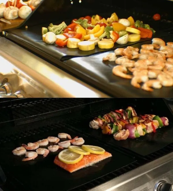 Griller>5-pak Grillmåtte Ovnmåtte Bagemåtte - Non stick 40x33cm