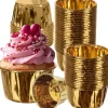 50-Pak Muffin Forme Bage Forme Guld New