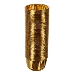 50-Pak Muffin Forme Bage Forme Guld New