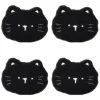 Vaskemaskiner>4-pak vaskemaskine fnugfjerner, genanvendeligt vasketøjsfnugfangerfilter Wavy cat shape