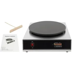 Elektriske Stegepander & Wokker>Pandekagemager, Digital Skærm, Non-stick Overflade,Sølv