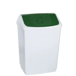 Papirkurv Denox Hvid Grøn 55 L Best