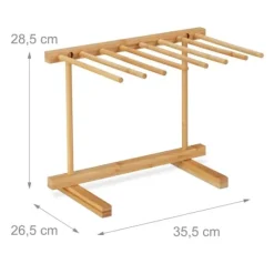 Pastastativ, 28.5x35.5x26.5 cm, Natur Discount