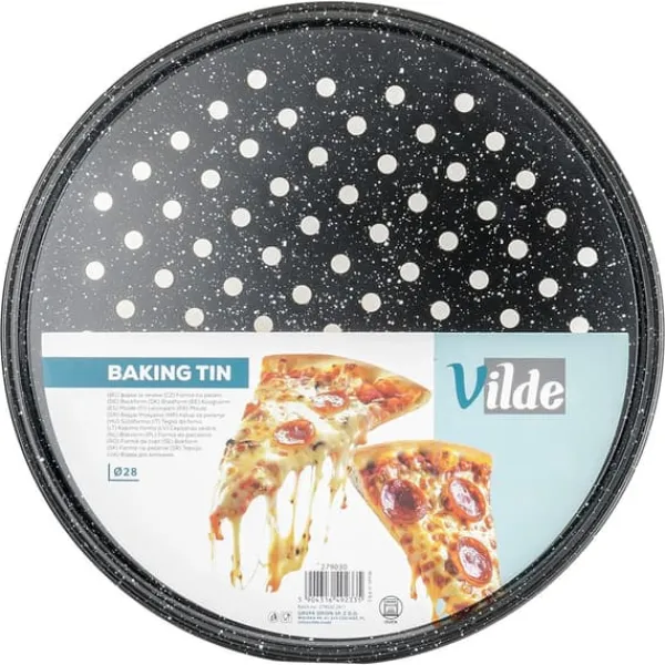 Perforeret granitpizzaform 28 cm Discount