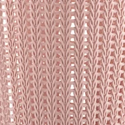 Pink rund imiteret rattan papirkurv - Lågløs affaldsspand til hjemmet Discount