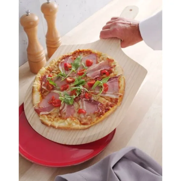 Pizzaspader>Pizzabakke til udtagning af brød fra ovnen, træ, 305 x 535 x 10 mm - Hendi 617724