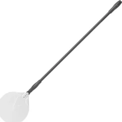 Pizzaspader>Pizzabakkeskovl med bevægeligt håndtag, aluminium, rund, diameter. 230 mm lang 1200 mm - Hendi 617151