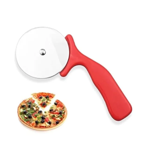 Pizzaskærer Pizzaskærekniv Kageværktøj Pizzahjul - Sort Clearance