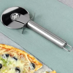 Pizzaskærer Stål Rund Roterende Knurl Skærer New