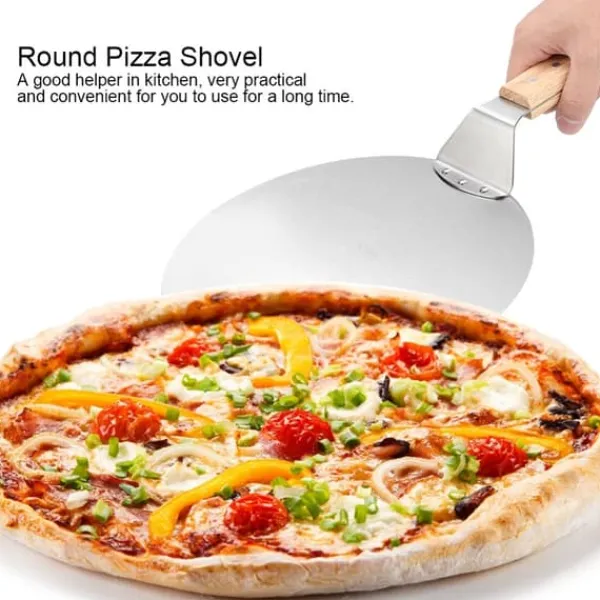 Pizzaspader>Pizzaspatel i rustfrit stål - uundværligt bageredskab til perfekt pizza og bagværk