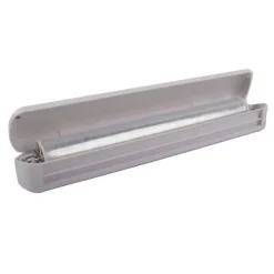Plastic Wrap Organizer med sugekopskærer - Justerbar opbevaringsskærekasse Outlet