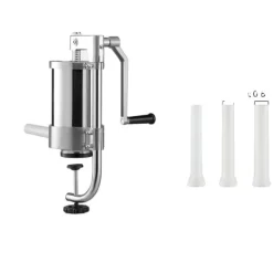 Mixere & Blendere>Pølsefylder, Food Processor, Rustfrit stål, 3 fyldetuber, 1.5L