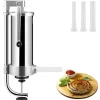 Madlavningsmaskiner>Pølsestopper i 5 lbs/3L kapacitet, lavet af 304 rustfrit stål, med 3 fyldrør og manuel håndsving. Ideel til husholdning eller erhverv.