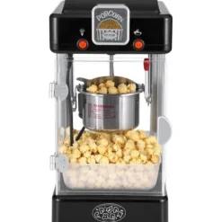 Popcornmaskiner>Popcornmaskine, 24x27,5x47,5 cm, Sort, bordapparat