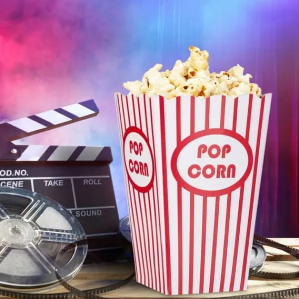 Popcornmaskiner>Popcornposer, 16x10,5x10,5 cm, Rød, Hvid